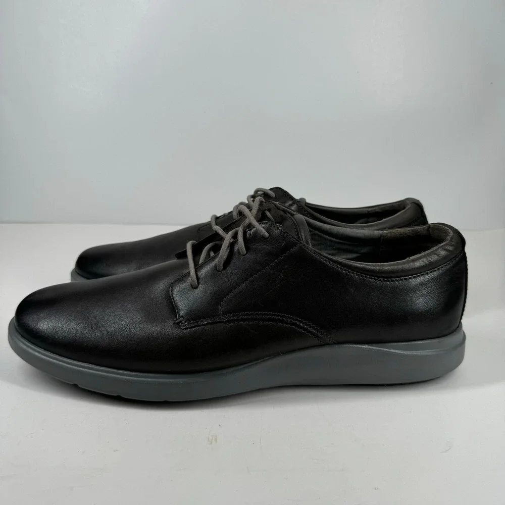 Cole Haan Grand Plus Essex Men's US 12M Magnet Grey Leather Wedge Oxford C28730